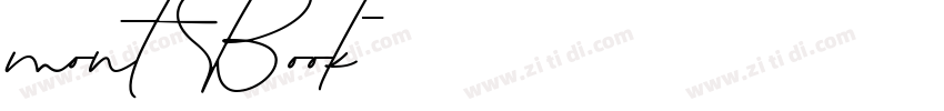 mont Book字体转换